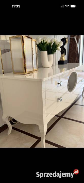 Elegancka komoda glamour pod telewizor 50cm Warszawa