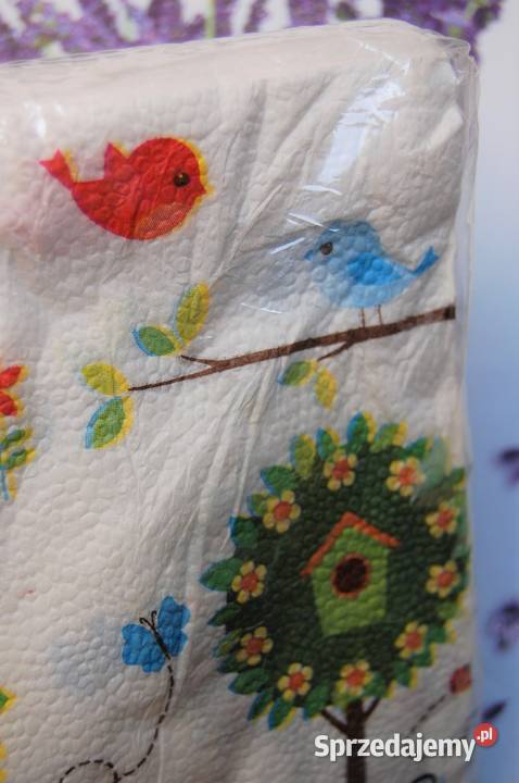 Serwetki Coctail Ravi wiosenne drzewa ptaki 30 Akcesoria kuchenne Lublin