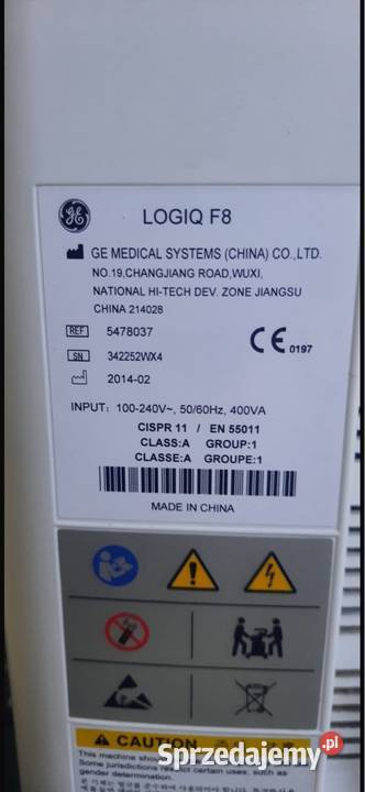 Aparat USG Logiq F8 Urządzenia