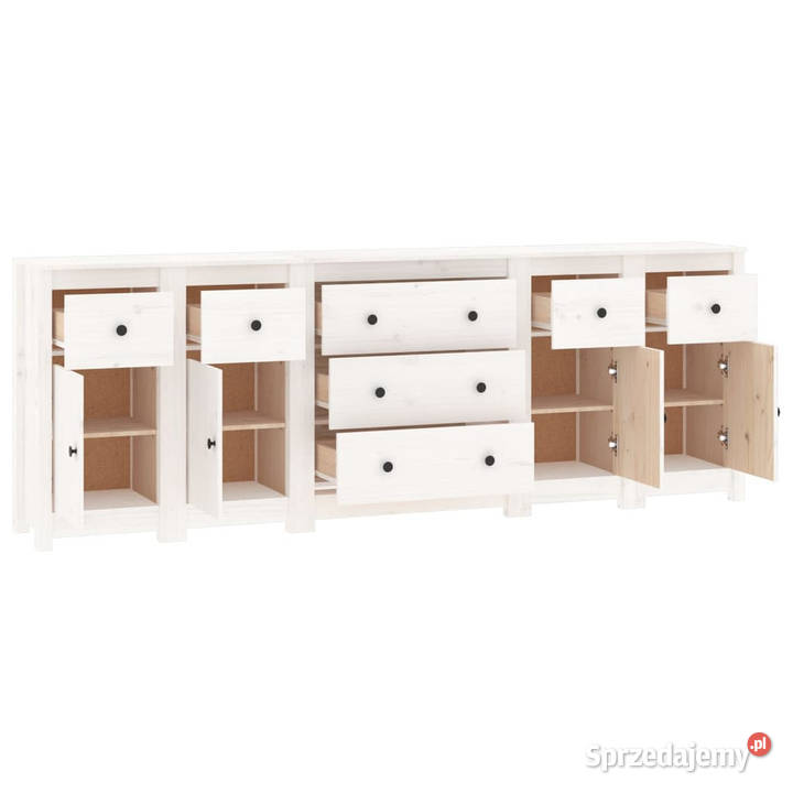 Szafka biała 230x35x80 lite drewno sosnowe Pozostałe Warszawa