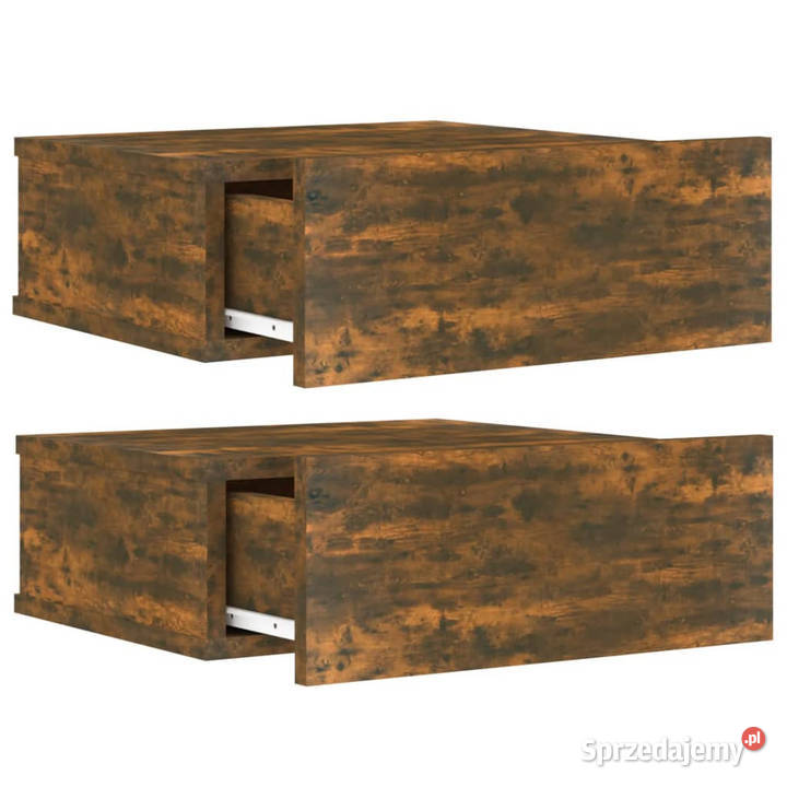 Wiszące szafki nocne 2 przydymiony dąb 40x30x15 Warszawa sprzedam