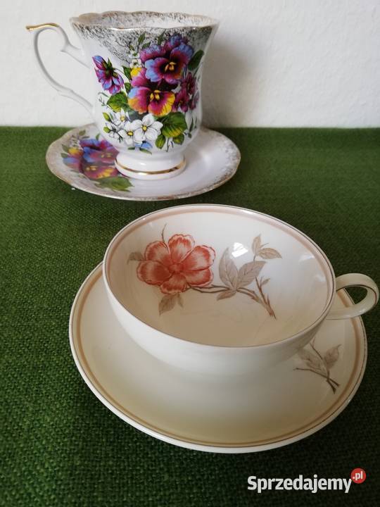 Filiżanka ze spodkiem porcelana Weimar Gorlice