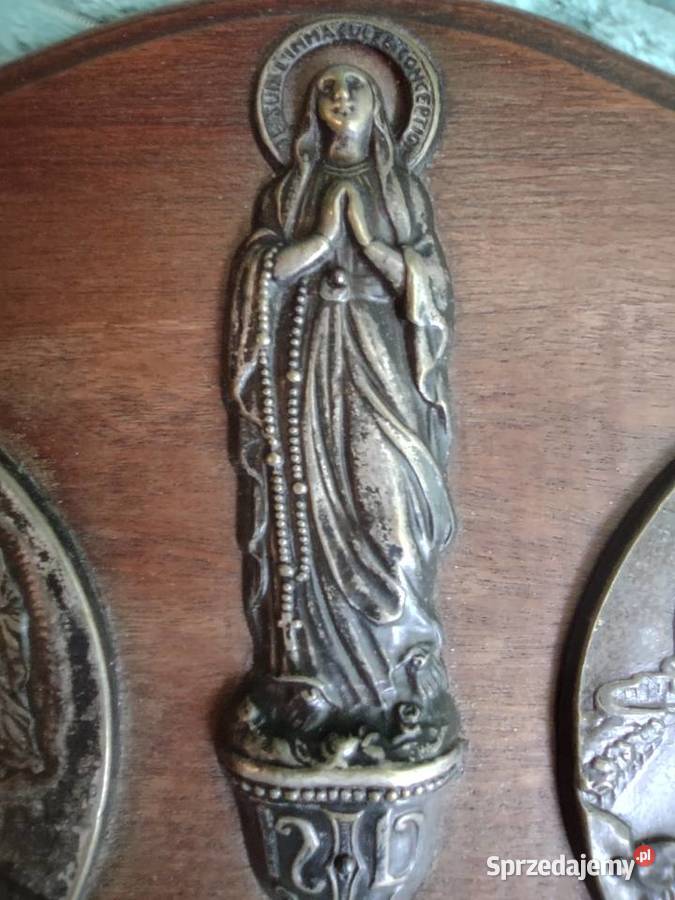 Pamiątka z Lourdes mosiądz Pozostałe