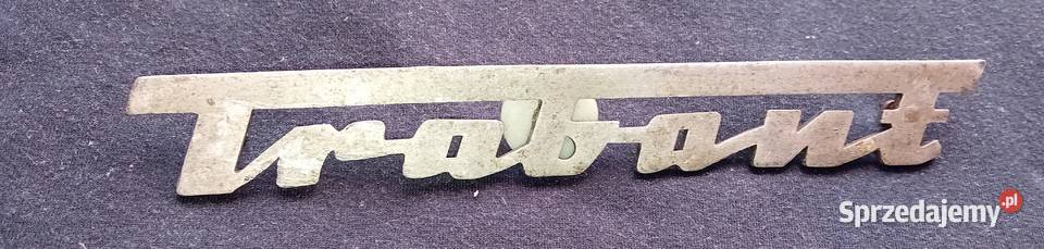Oryginalny aluminiowy emblemat samochodu Trabant Akcesoria samochodowe Koźminek