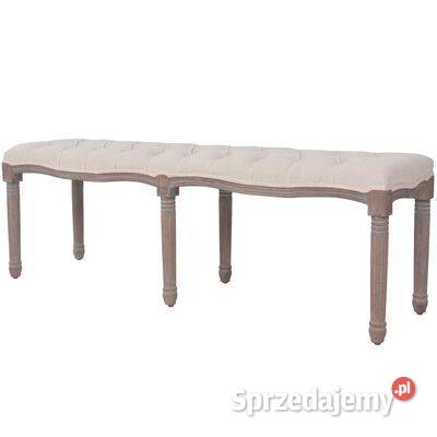 Ławka do przedpokoju len i lite drewno 150x40x48 Warszawa sprzedam