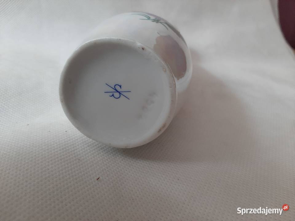 Wazon porcelana sygn ScheibeAlsbachręczne Inowrocław