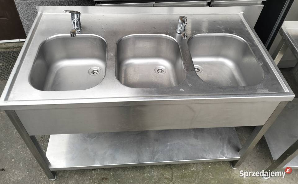 Zlew gastronomiczny 3komorowy 130x70x85 Słupia Kapitulna