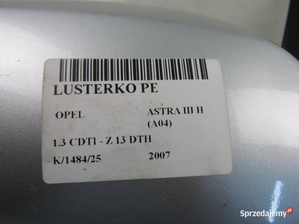 LUSTERKO PRAWE OPEL ASTRA III H Z157 Lusterka zewnętrzne sprzedam