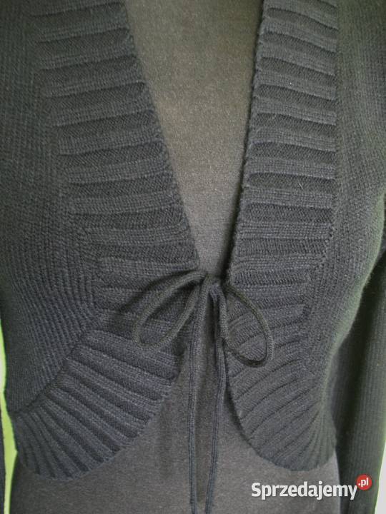 Bolerko sweter czarny 40 obwód biustu 90