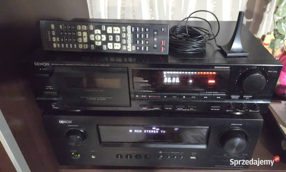 Zestaw Denon AVR1912 magnetofon DRM740 kolumny dolnośląskie Wałbrzych