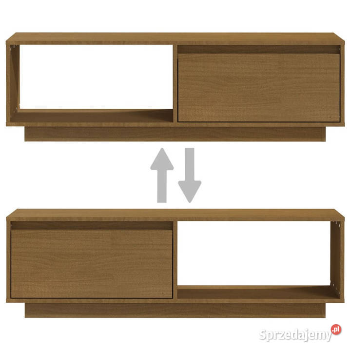 Szafka pod TV miodowy brąz 110x30x335 drewno mazowieckie Warszawa