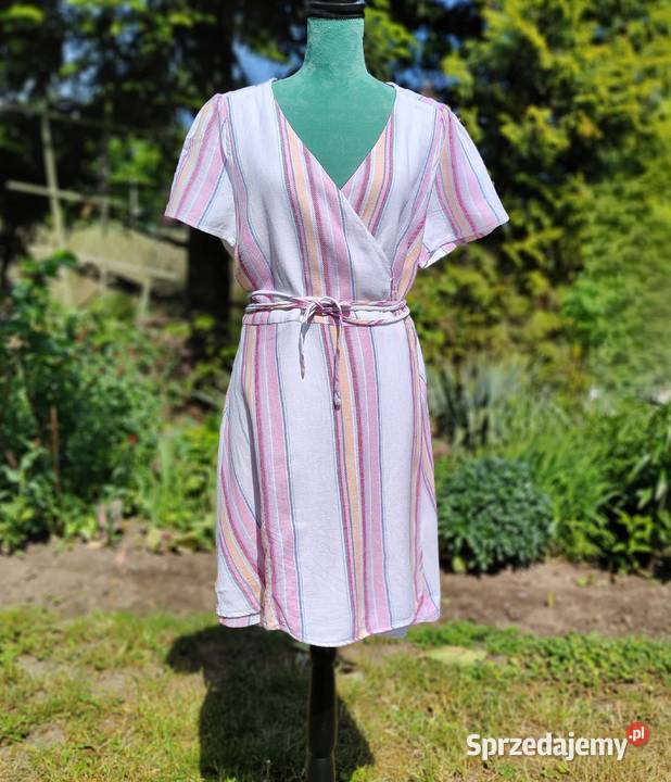 Sukienka Forever 21 4XL 48 plus size wrap dress Szczecin