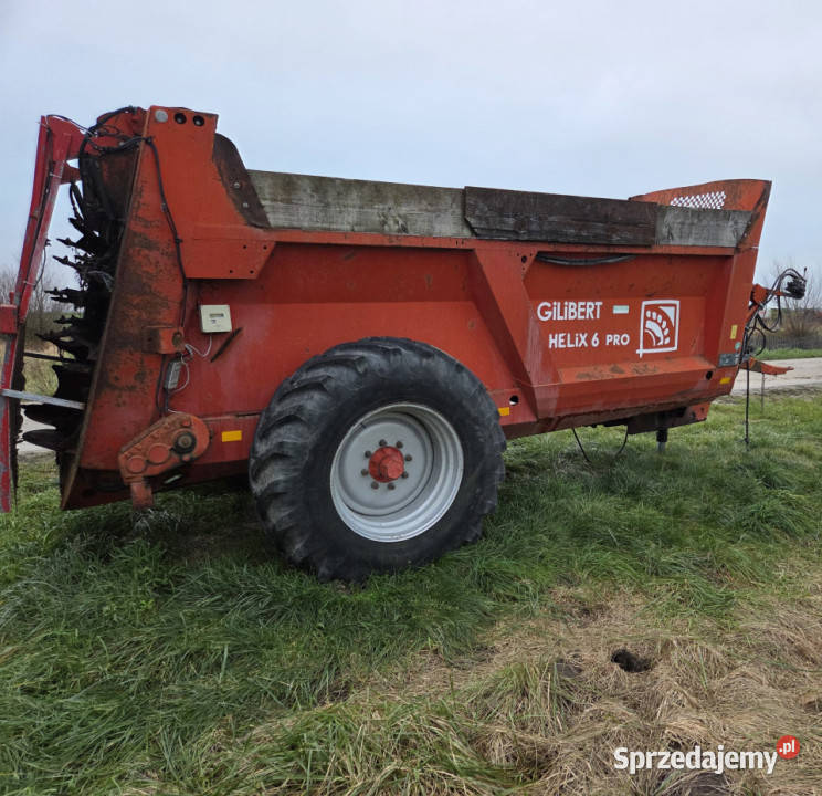 Rozrzutnik obornika GILIBERT HELIX 6 PRO 8 m3 Rozrzutniki obornika Chmielew