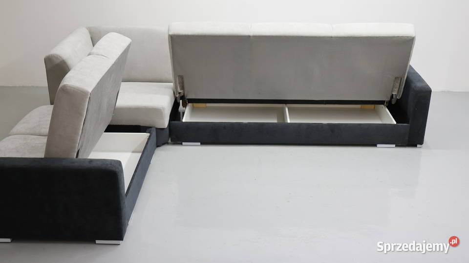 TNZ Narożnik funkcja spania 2x pojemnik na 80cm