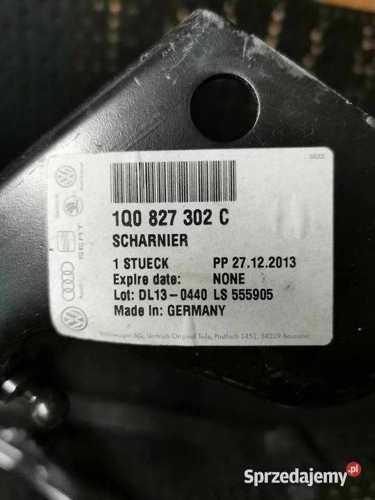 VW EOS NOWE ZAWIASY KLAPY TYŁ ORYGINALNE PL