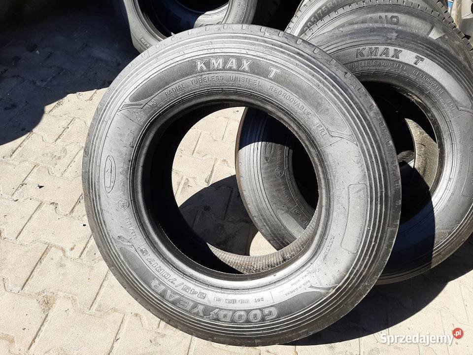 Opona używana ciężarowa 24570R175 GOODYEAR KMAX Zaścianki