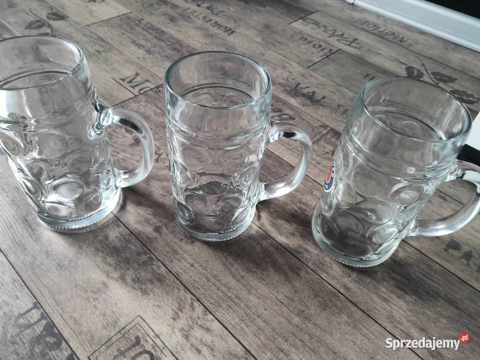 Kufle paulaner 1 L 3 sztuki nowe śląskie