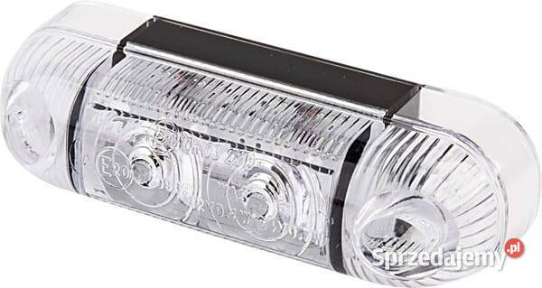 Lampa obrysowa LED prostokątna 1224V biała Kamionna
