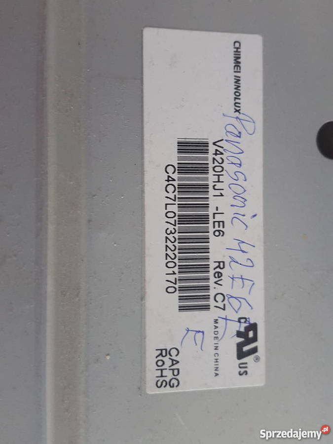 Panasonic 42E6EW zbity Panasonic Sosnowiec