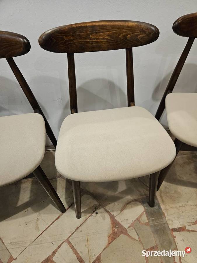Komplet 5 krzeseł PRL Krzesła Lublin