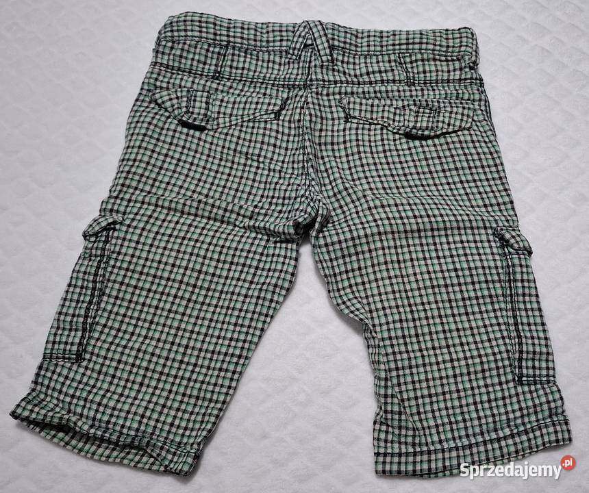 Krótkie spodenki chłopięce w kratkę Okaidi 114 6 6 lat+ Czeladź