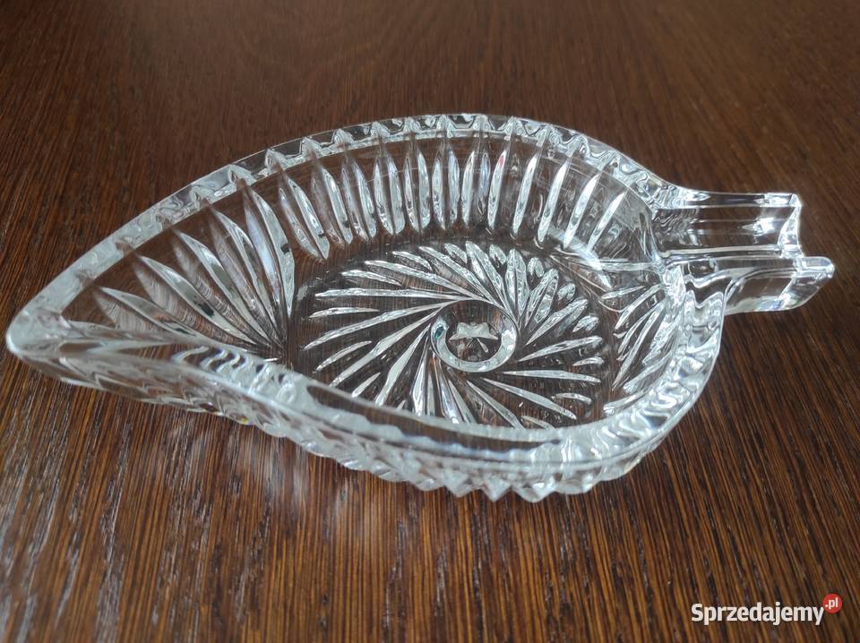 Popielnica kryształowa stare szkło PRL Porcelana i szkło Białystok