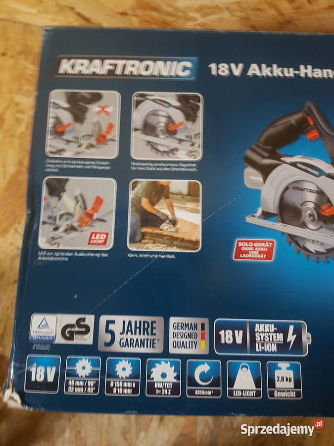 PILARKA TARCZOWA AKU kraftronic TECS 18 Li SOLO wielkopolskie Głogowa
