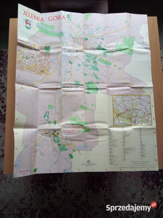 Plan miasta Jelenia Góra 1977r