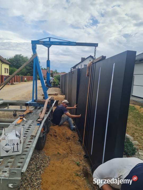 OGRODZENIA NOWOCZESNE Z PODŚWIETLENIEM metal lubuskie Zielona Góra
