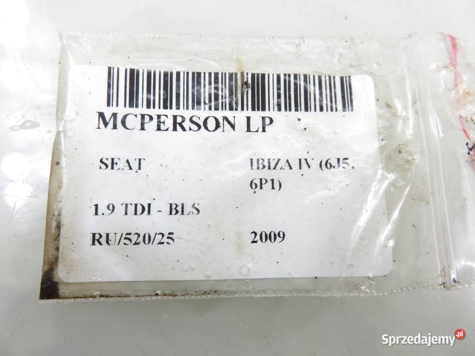 MCPERSON LEWY PRZEDNI SEAT IBIZA IV 19 TDI małopolskie