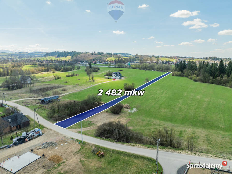 Działka Tewikiel Sprzedaż małopolskie Szaflary