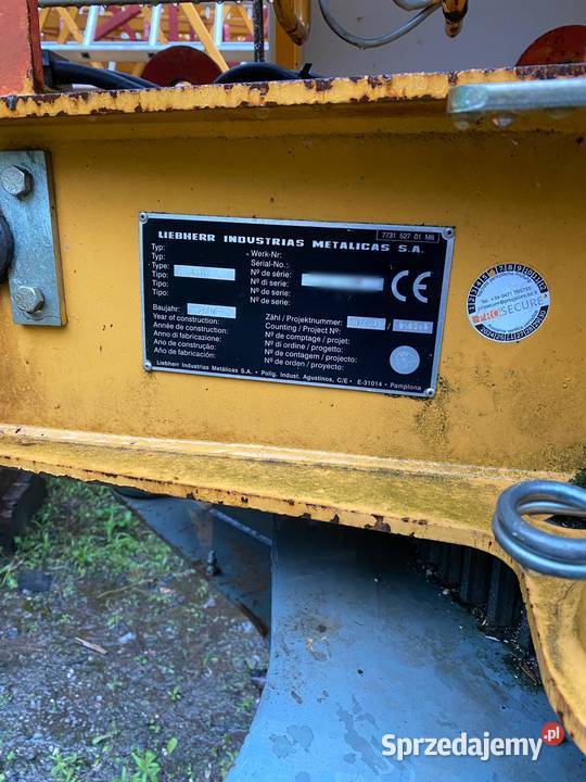 Dźwig LIEBHERR 22mb Dźwigi, podnośniki śląskie