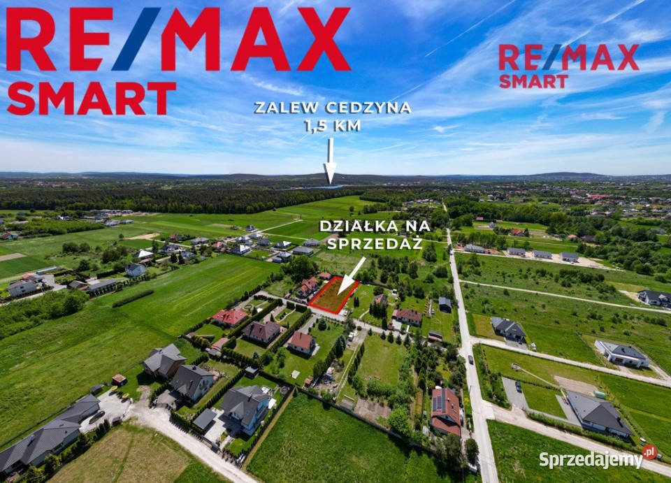 Działka budowlana 1302 m media szkoły natura