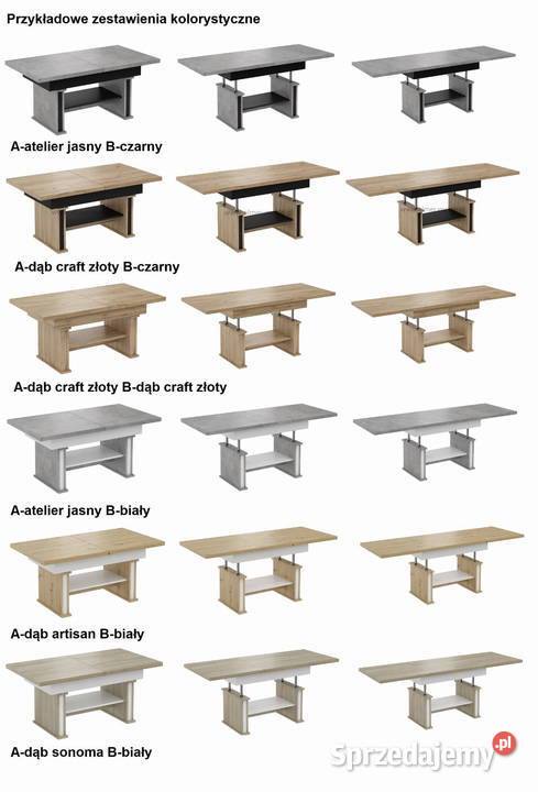 Ławostół L29 RAMA podnoszony rozkładany do 210 Radomsko