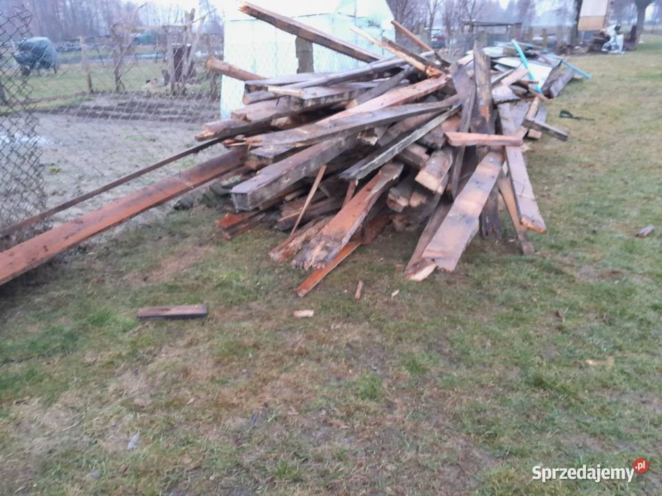 Sprzedam drewno rozbiórkowe z gwoździami Topór sprzedam