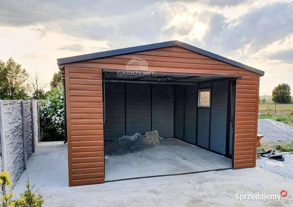 ARAŻ BLASZANY 4M X 5M DWUSPAD BLACHODACHÓWKA