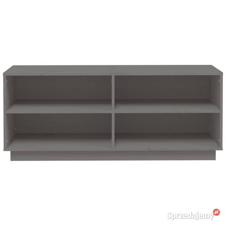 Szafka na buty szara 110x34x45 lite drewno Warszawa