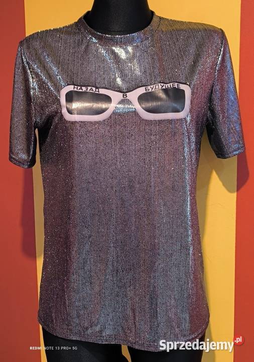 Fajna srebrna bluzeczka Inny wzór Moda i Styl dolnośląskie Bolesławiec