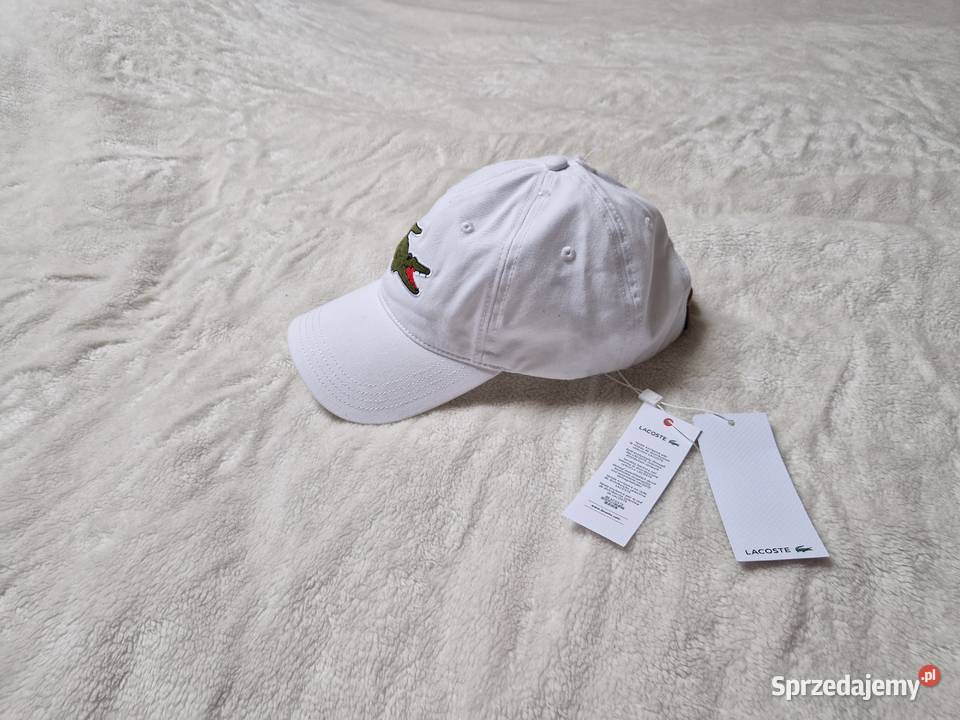 Nowa biała czapka z daszkiem Lacoste z metką Bibice sprzedam