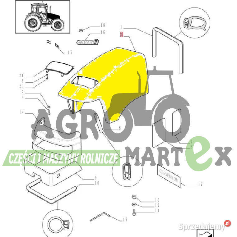 84347217 5098165 5091958 MASKA JX CNH Wichrów