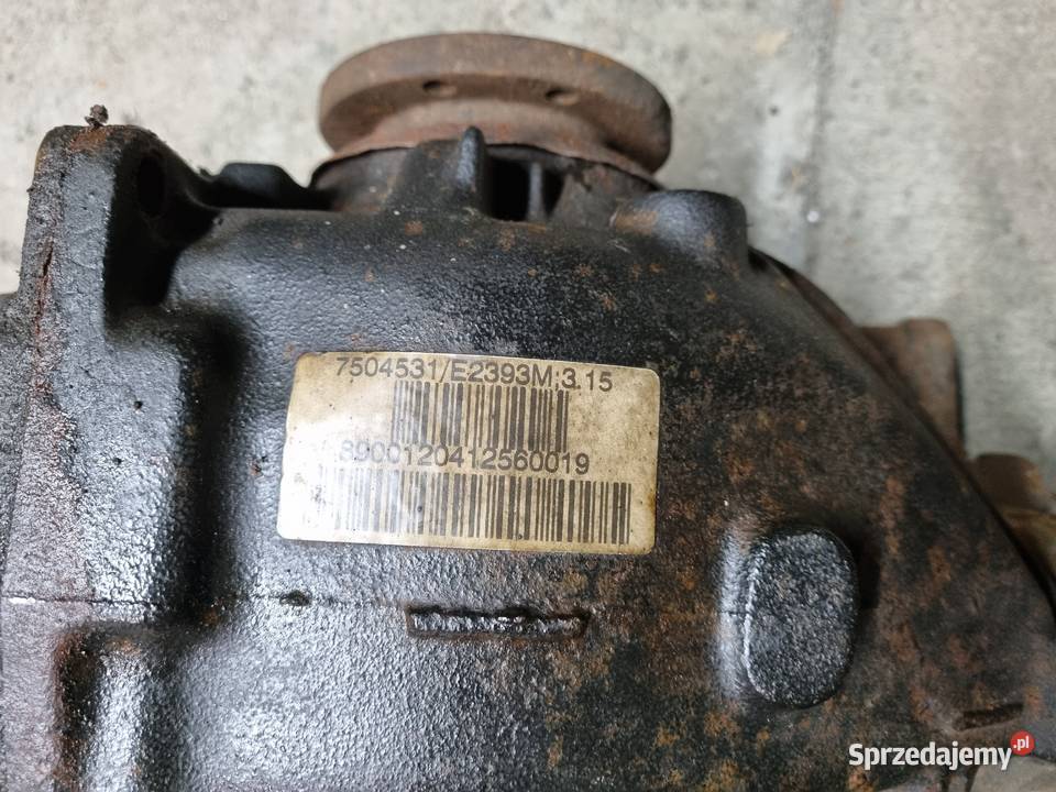 BMW e46 330xi most dyfer przełożenie 315 Rok produkcji 2000 Rumia