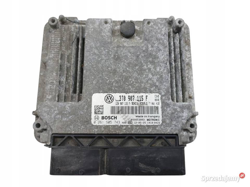 STEROWNIK SILNIKA 3T0907115F 0261S05743 Skoda