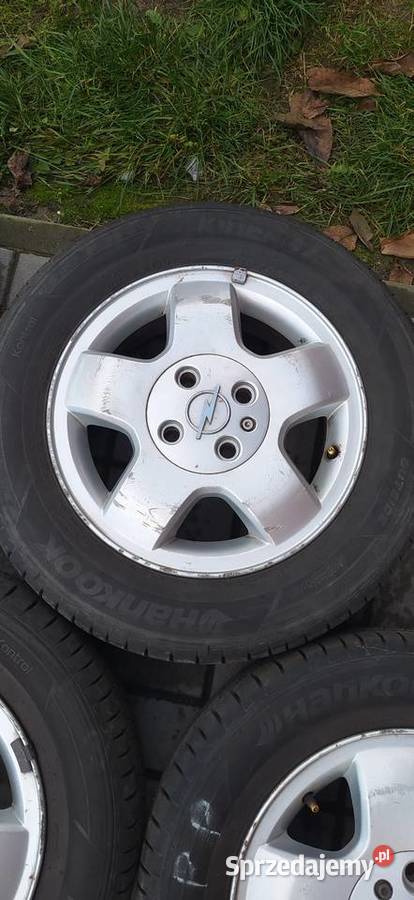 Alufelgi 4x100 opel corsa opony letnie 14 mazowieckie Kozienice