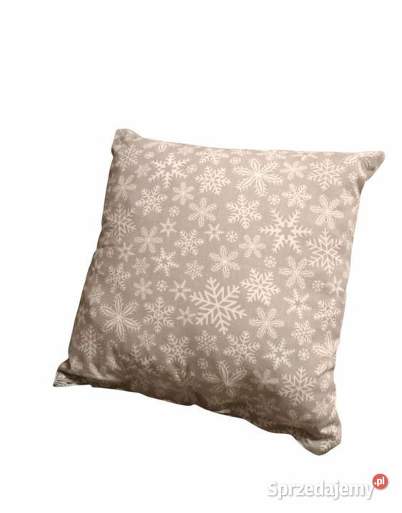 Poszewka świąteczna w śnieżynki śląskie Chorzów