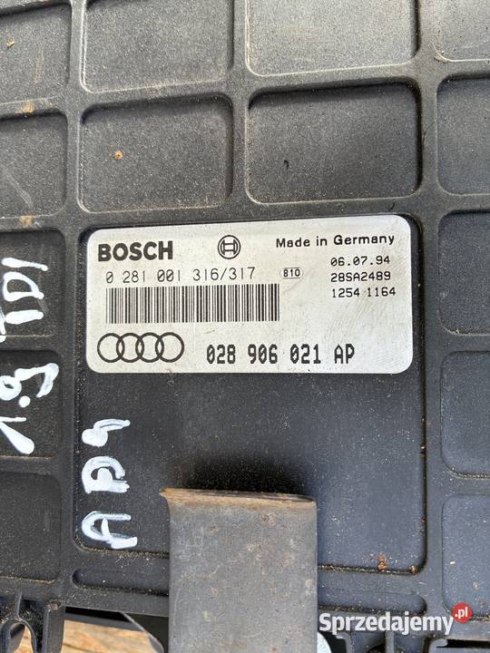Komputer Sterownik Silnika Audi 80 B4 19TDI Wisznice