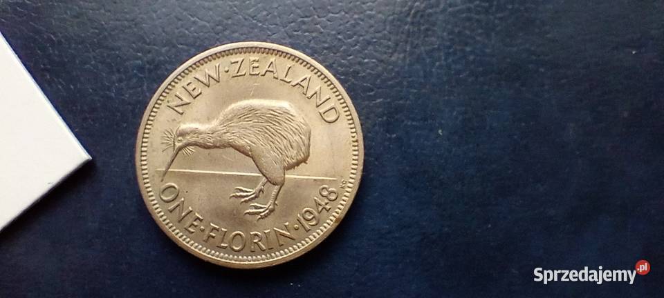 Stare monety Floren 1948 Nowa Zelandia Lesko