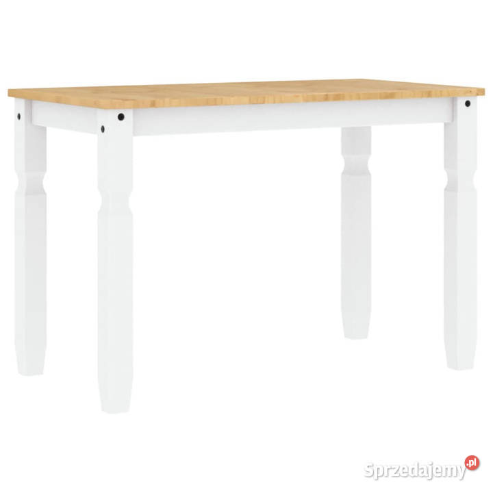 Stół jadalniany Corona biały 112x60x75 drewno