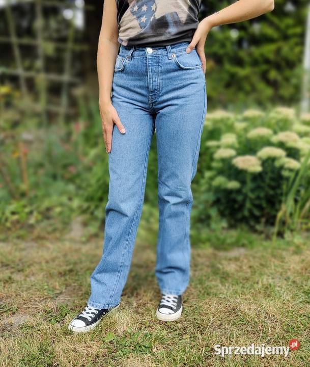 Spodnie jeansowe PullBear 36 S niebieskie jeansy Szczecin