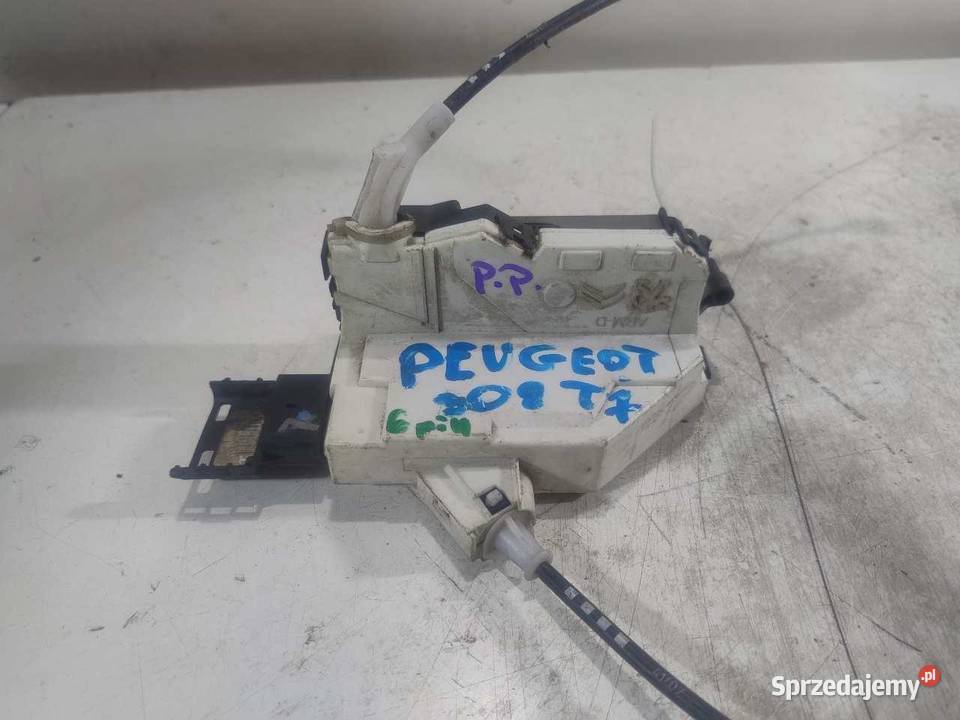 ZAMEK DRZWI PRAWY PRZÓD PEUGEOT 308 T7 6 PIN