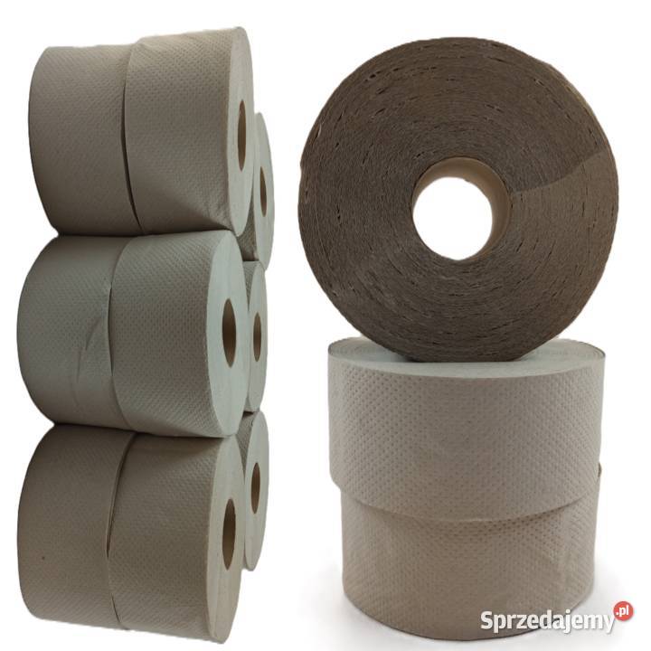 PAPIER TOALETOWY WPDpapier JUMBO SZARY 12 ROLEK Bielsk Podlaski